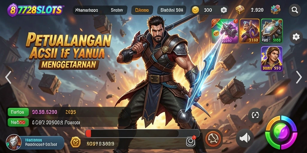 Screenshot gameplay 8728SLOTS menampilkan aksi seru yang mendebarkan.