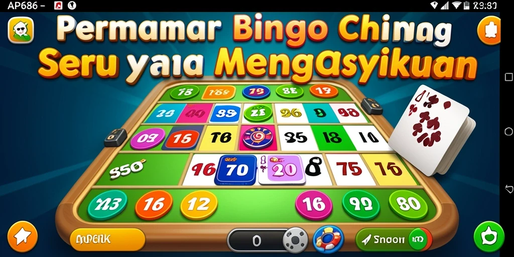 Tampilan gameplay seru dalam aplikasi Bingo AP686.