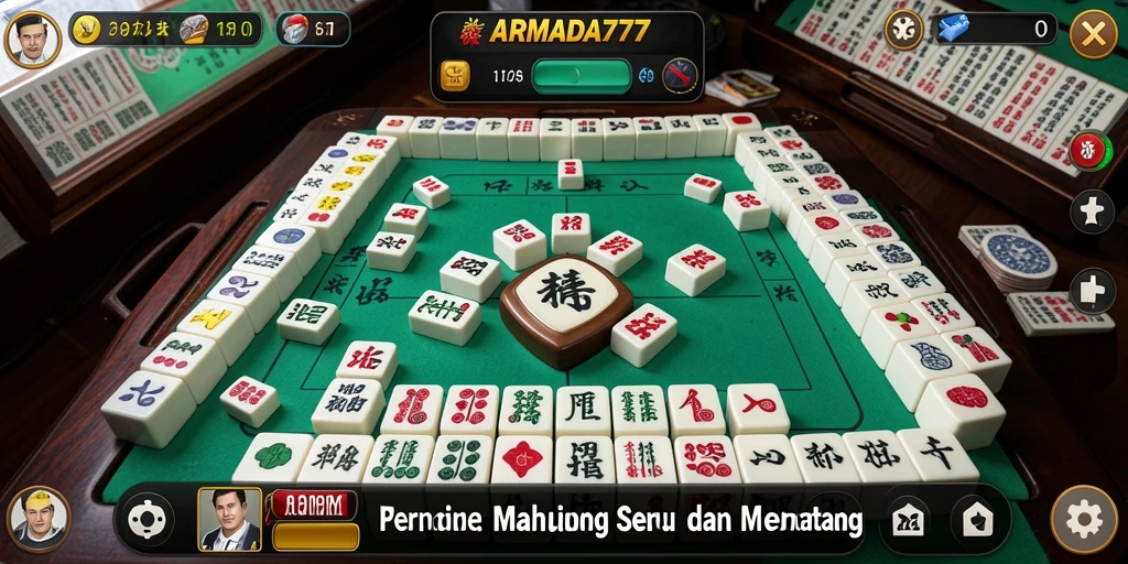 Tampilan gameplay Mahjong di ARMADA777 yang menarik dan menantang.