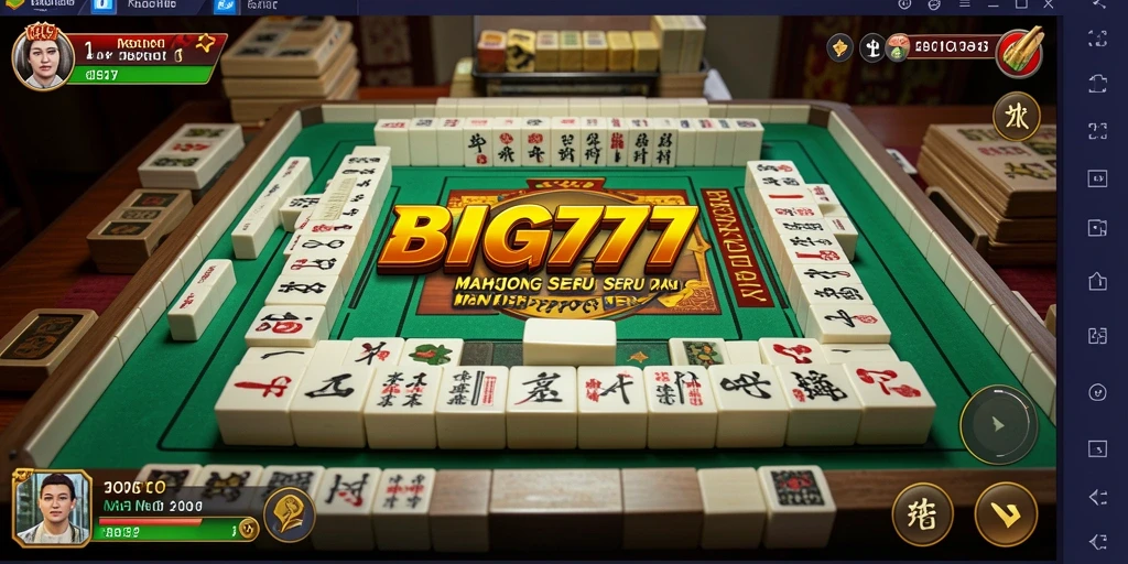 Tampilan gameplay BIG777 dengan elemen Mahjong yang klasik dan menarik.