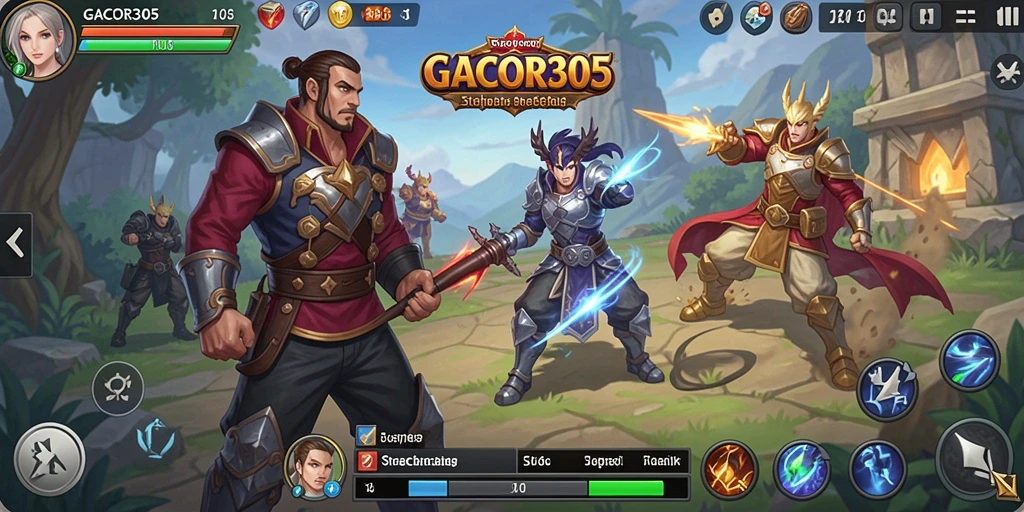 Tampilan gameplay GACOR305 yang seru dan menarik.