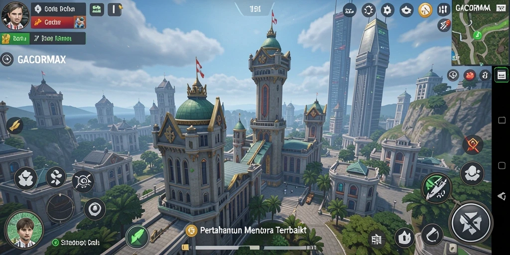 Tampilan gameplay menarik dari GACORMAX dengan aksi Tower Defense seru.