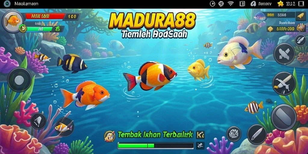 Tampilan menembak ikan yang seru dan penuh warna dari MADURA88.
