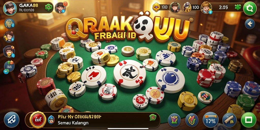 Tampilan seru gameplay QiuQiu di OSAKA88.