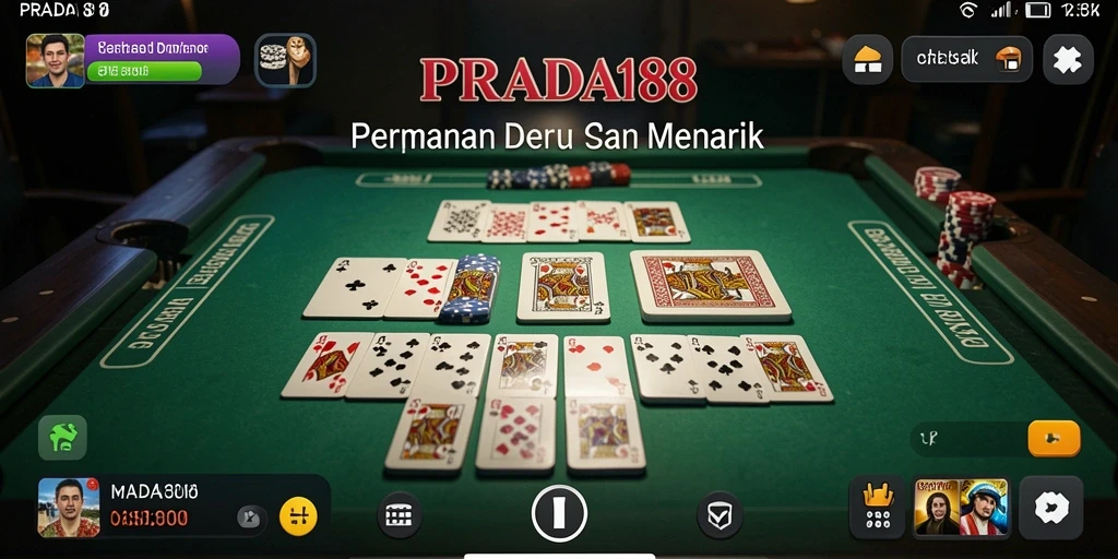 Tampilan gameplay menarik dari PRADA188 saat bermain Domino.