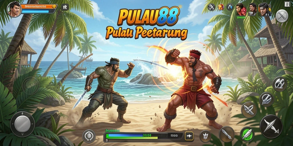 Tampilan pertarungan yang mendebarkan dalam PULAU88.