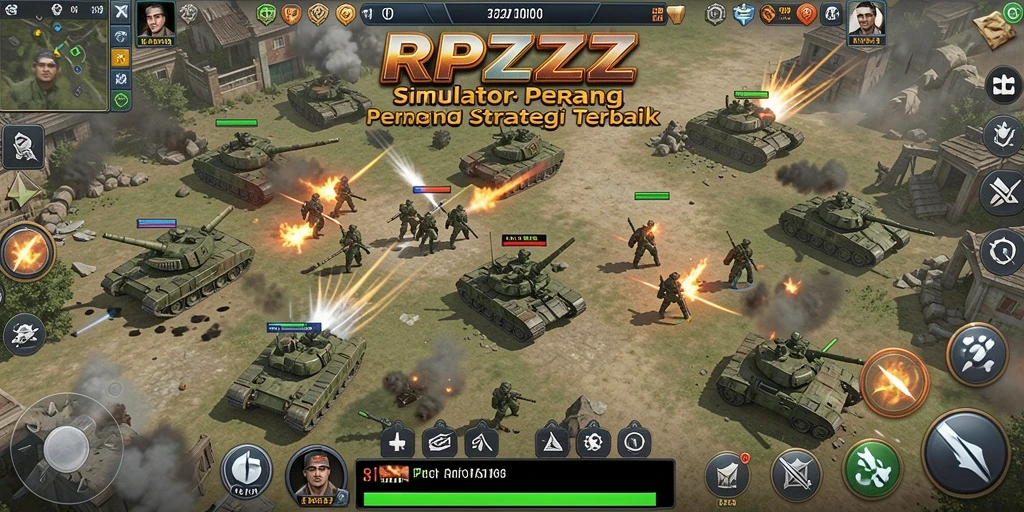 Tangkapan layar gameplay RPZZZ menunjukkan pertempuran strategis yang mendebarkan.