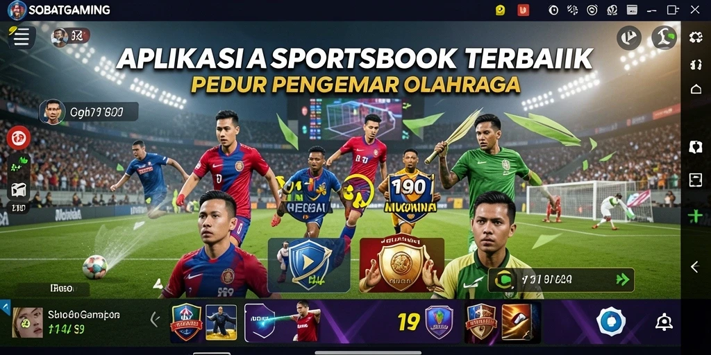 Screenshot menampilkan antarmuka pengguna SOBATGAMING dalam aksi taruhan olahraga.