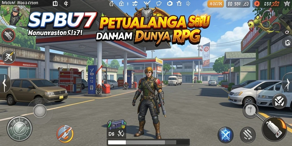 Tangkapan layar SPBU77 menampilkan aksi seru dalam pertarungan RPG.