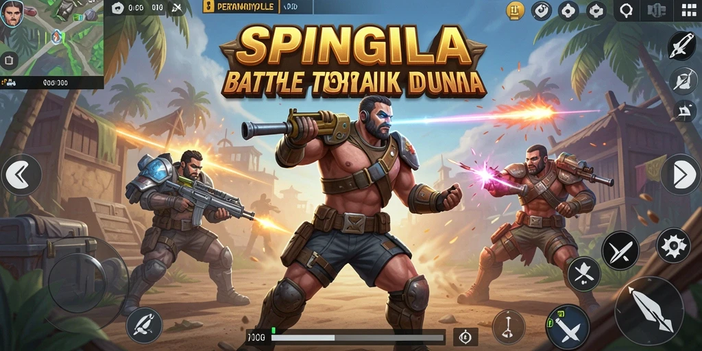 Gameplay seru dari SPINGILA dalam mode Battle Royale.